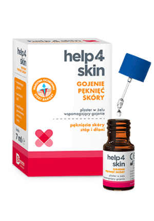 Help4skin - Plaster w żelu<br>wspomagający<br>gojenie GOJENIE PĘKNIĘĆ SKÓRY